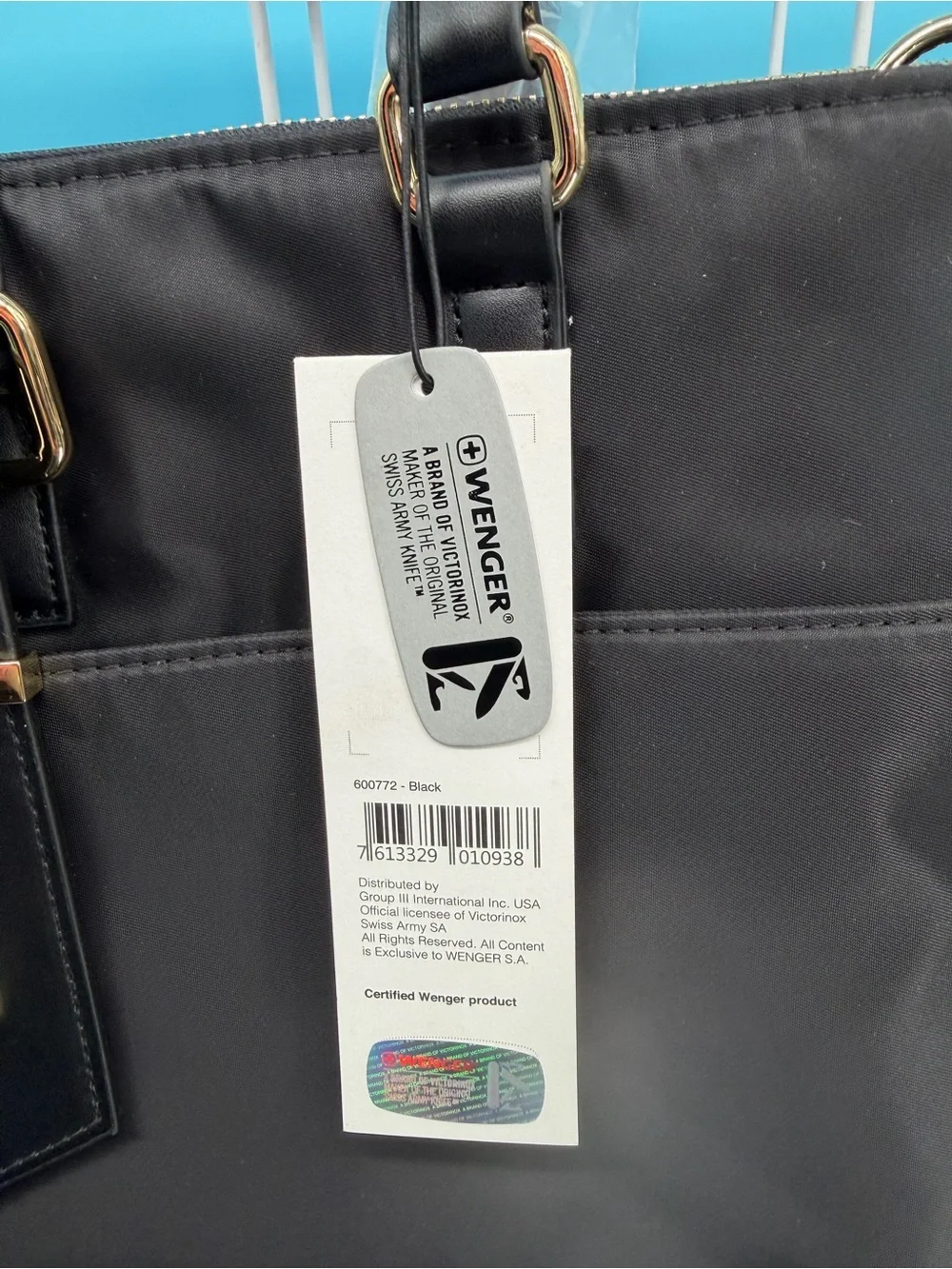 NWT Wenger Ana 16” Laptop Tote black